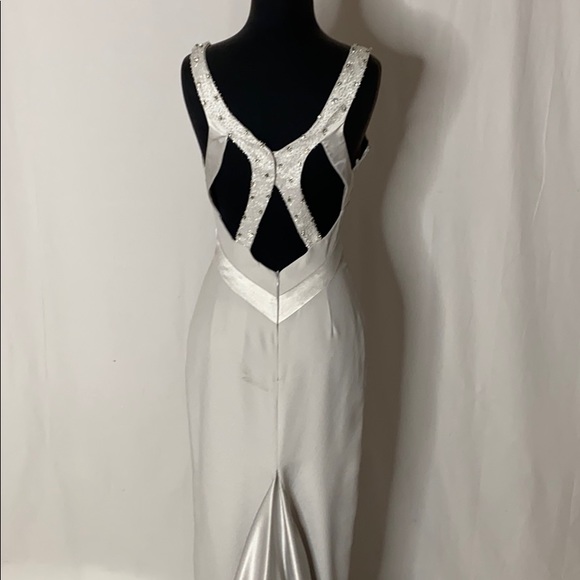 Grey Prom Gown. - Picture 2 of 5